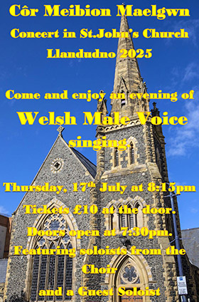 Concerts in St.John’s Church Llandudno 2025 Poster